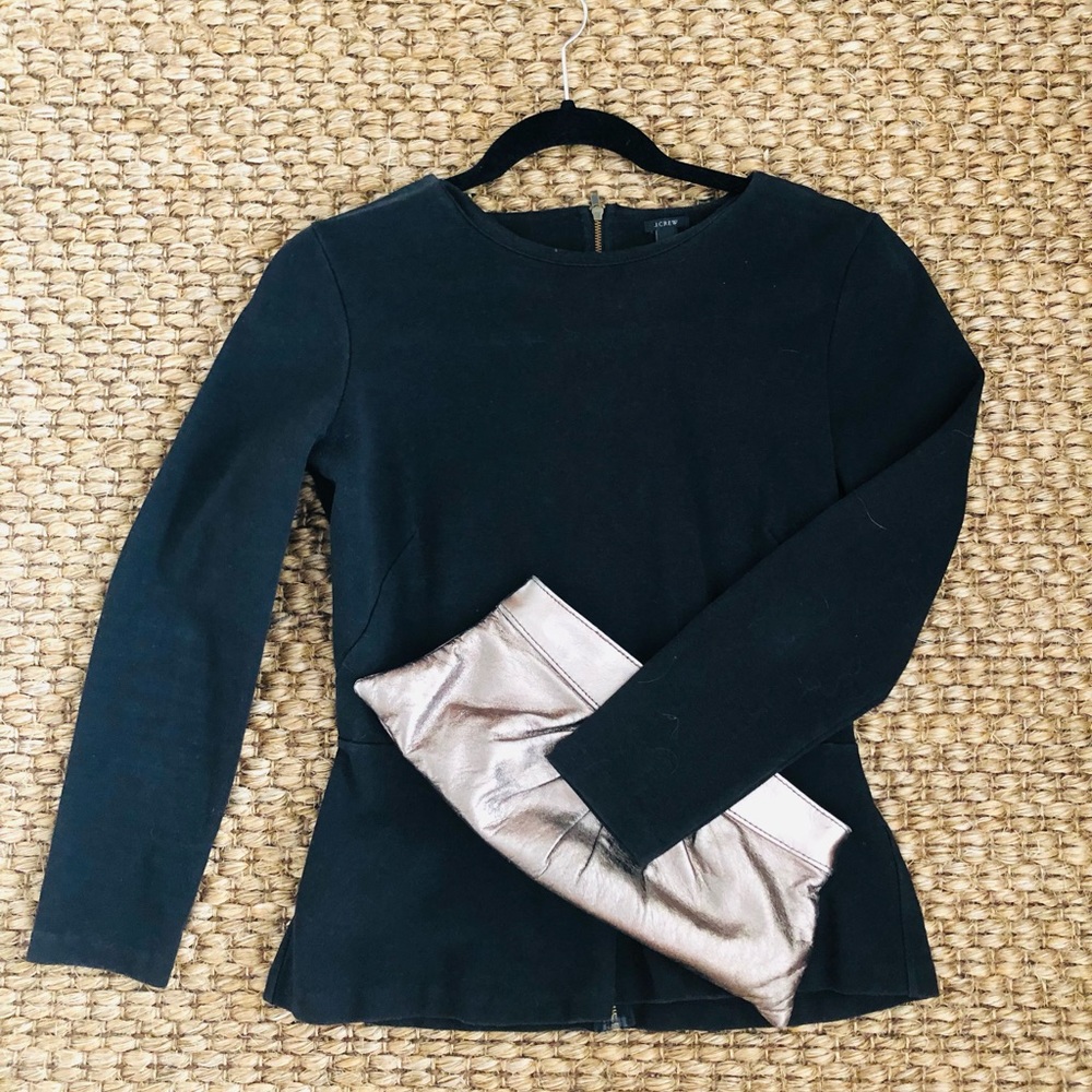 J. Crew XS Peplum Top